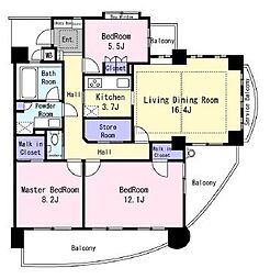 間取図画像 3LDK