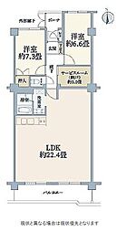 上前津サンハイツ 2SLDKの間取図画像