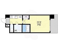 Osaka Metro長堀鶴見緑地線 ドーム前千代崎駅 徒歩7分の賃貸マンション 7階1Kの間取り
