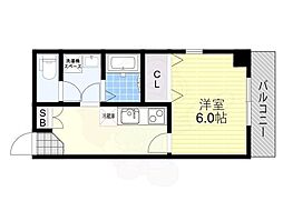 JUNWA3 1Kの間取図画像