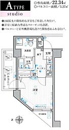 パークウェル下落合駅前 1Kの間取図画像