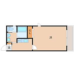 SHIKOKU8 1Kの間取図画像