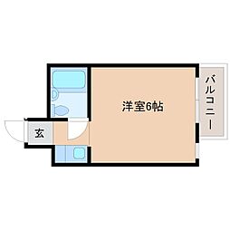 クリエーション21 ワンルームの間取図画像