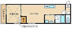 FOREFRONTY 1LDKの間取図画像