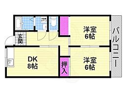 ブルースカイ 2階