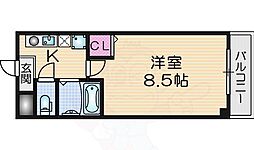 テクニカル東鴻池 1Kの間取図画像
