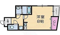 ピュアリティ90 ワンルームの間取図画像