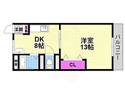河正コーポ 2DKの間取図画像