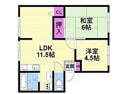 サンガーデン清滝 A棟 1階/-