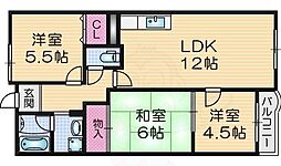 リストラフェイス 3LDKの間取図画像