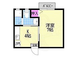 白芳荘20号館 2階/-