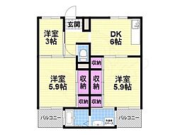 ビレッジハウス日下4号棟 3階/-