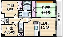 フラリッシュ21 3LDKの間取図画像
