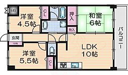 メゾン・ラ・フォーレ 3LDKの間取図画像