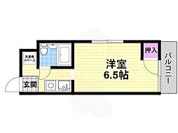 ピュアスモトA棟 1Kの間取図画像