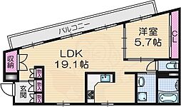アウローラ2 1LDKの間取図画像