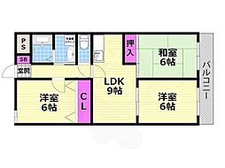 シャトー東寝屋川 4階