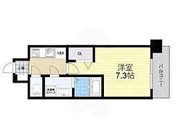 S−RESIDENCE大阪同心 14階1Kの間取り