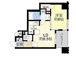 エステムプラザ梅田・中崎町2 4階1DKの間取り