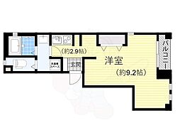 梅田淀屋橋MNT ワンルームの間取図画像