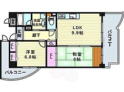 エスパシオ21 2DKの間取図画像
