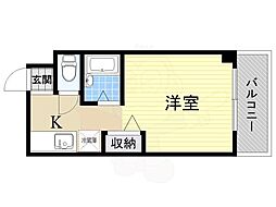 エスポワールマエダ ワンルームの間取図画像
