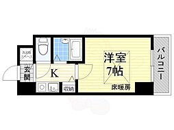ラナップスクエア新福島 1Kの間取図画像
