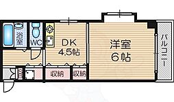 ラ・ペ・グランディール 1DKの間取図画像