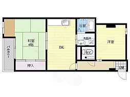 エクセシオール 2DKの間取図画像