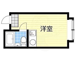 ユーアイ針中野 ワンルームの間取図画像