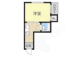 メモリアルタウンA棟 1Kの間取図画像