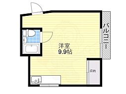 シーズコート住吉 ワンルームの間取図画像
