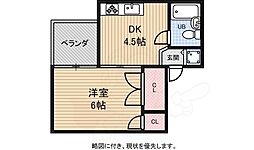 メディカルハイツ 1DKの間取図画像