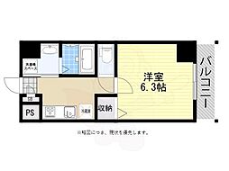 千葉・住吉 1Kの間取図画像