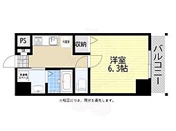 千葉・住吉 1Kの間取図画像