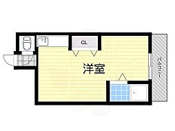 フレンドハイツ ワンルームの間取図画像
