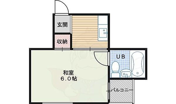 帝塚山ハイツ ｜大阪府大阪市住吉区万代東１丁目(賃貸マンション1K・2階・20.00㎡)の写真 その2