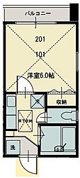 間取図画像 1K