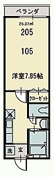 間取図画像 1K
