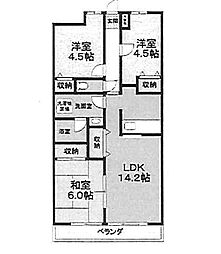 レグルス・かじや 3LDKの間取図画像