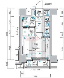 メインステージ戸越銀座 3階1Kの間取り