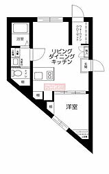 グランメゾン目黒 1LDKの間取図画像