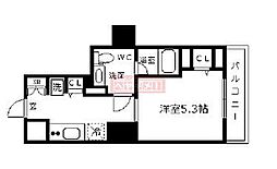 プレール・ドゥーク戸越銀座通り 1Kの間取図画像
