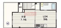 目黒本町ハイム 1LDKの間取図画像