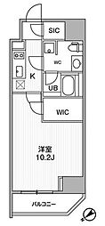 ALTERNA恵比寿 1Kの間取図画像
