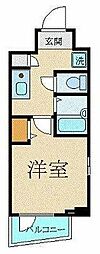 サンテミリオン東麻布 1Kの間取図画像