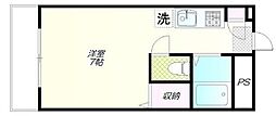 第7三井ビル ワンルームの間取図画像