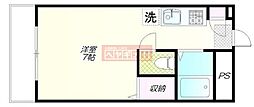 第7三井ビル ワンルームの間取図画像