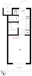 ルーブル西五反田 1Kの間取図画像