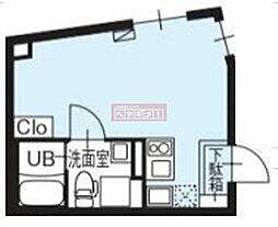 アルトゥーラ大崎 ワンルームの間取図画像